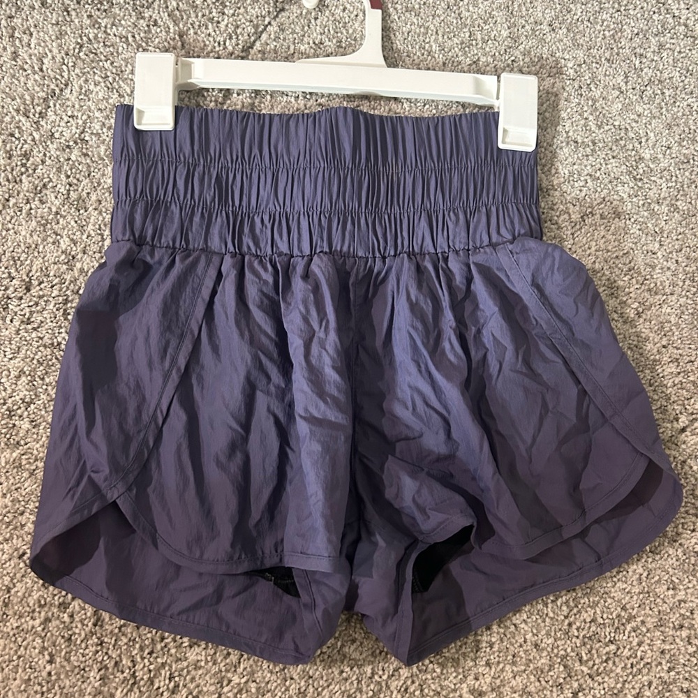 Women's Purple High-Waisted Shorts